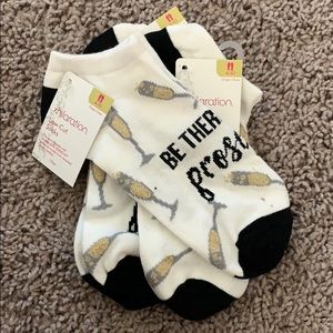 Be There in a Prosecco socks (4-pairs) Bridesmaids